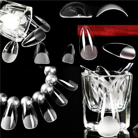 UNA GELLA Almond Fake Nails 216pcs Almond Press on Nails Pre-shape Nails Tips - Picture 7 of 8